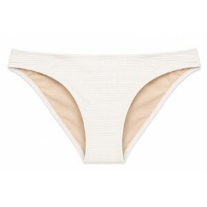 Honolua Surf Co Women's White Opua Lanikai Ribbed Bikini Bottoms Size M NWT‎